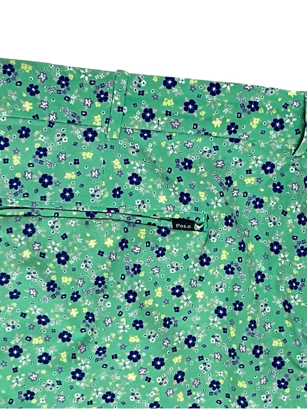 Polo Ralph Lauren Shorts Golf Swim Hybrid Wicking Mens 38x10 Green Floral Lined